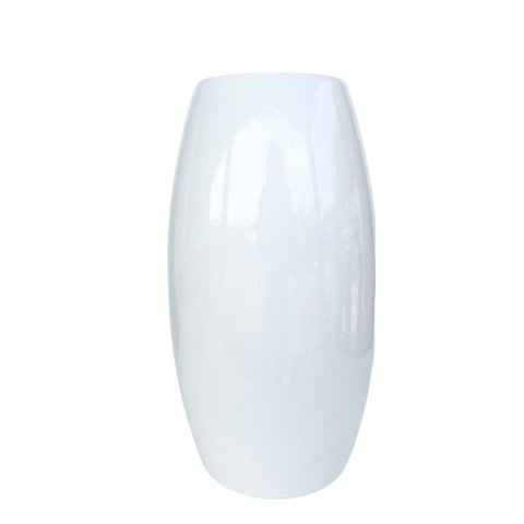 Decoração sala rack vaso centro de mesa branco liso moderno