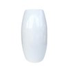 Decoração sala rack vaso centro de mesa branco liso moderno - 1