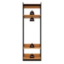 Ver imagem 4 de Estante Closet Guarda Roupa Modulo 3 Prat e Cab Freijó/Preto