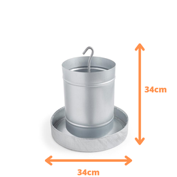 Comedouro Tubular para Frango de Chapa Galvanizada Olibox - 2
