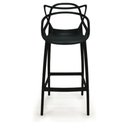 Ver imagem 3 de Kit com 4 Banqueta Média Masters Allegra Empilhavel Resistente 66 cm Preto