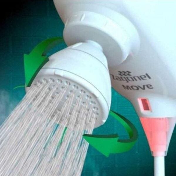 Ducha Eletronica Move 110v ou 220v Branco Zagonel - 220v - 3