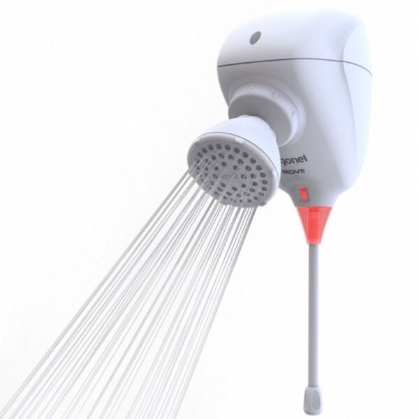 Ducha Eletronica Move 110v ou 220v Branco Zagonel - 220v - 2