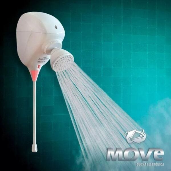 Ducha Eletronica Move 110v ou 220v Branco Zagonel - 220v - 1