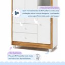 Ver mais imagens de Quarto de Bebê Completo com Cômoda Berço e Guarda Roupa 100% MDF Encanto