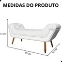 Ver imagem 6 de Recamier Sofá Divã Namoradeira Sienna 90cm Solteiro Suede