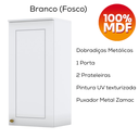 Ver imagem 5 de Armario Aereo 1 Porta Mdf 40 Cm Americana C364 Branco Henn