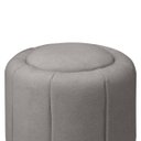Ver imagem 3 de Puff Redondo Orgânico Resistente Flora 45x45 Bouclê - Sofa Store:bouclê Cinza Claro