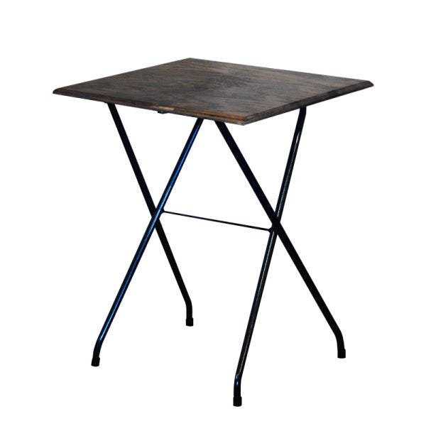 Conjunto Mesa Industrial Dobrável com 2 Cadeiras Imbuia - 2