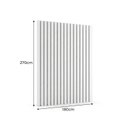 Ver imagem 3 de Painel Ripado para TV - 2700x1800x25 mm - Branco