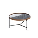 Ver imagem 1 de Mesa de Centro Aqua 71 Marmorizado Preto com Grafite - Imcal Moveis Imcal Móveis