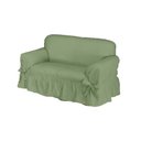 Ver imagem 1 de Capa De Sofá 2 Lugares Avulso Gorgurão Maquinetado: Verde-musgo