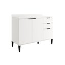 Ver imagem 1 de Gabinete de Cozinha Modulado Balcão Alpha 2506 3 Portas e 2 Gavetas sem Tampo 120cm Branco