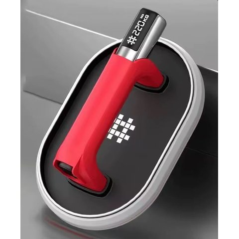 Ventosa Digital Bomba e Eletrica - Hibrida Inteligente de Alumínio Oval Porcelanato Vidro - 220kg