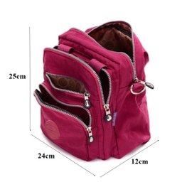 Bolsa Mochila Multi Uso Nylon com Alça Removível Feminina - Verde claro - 3