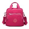 Bolsa Mochila Multi Uso Nylon com Alça Removível Feminina - Rosa - 1