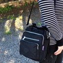 Ver imagem 2 de Bolsa Mochila Multi Uso Nylon com Alça Removível Feminina - Preto