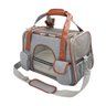 Bolsa Transporte Pet Luxo Cães E Gatos Avião - Cinza claro - 1