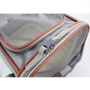 Ver imagem 4 de Bolsa Transporte Pet Luxo Cães E Gatos Avião - Cinza claro