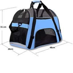 Bolsa Transporte Pet Para Cabine Avião - Azul - 5