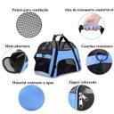 Ver imagem 4 de Bolsa Transporte Pet Para Cabine Avião - Azul