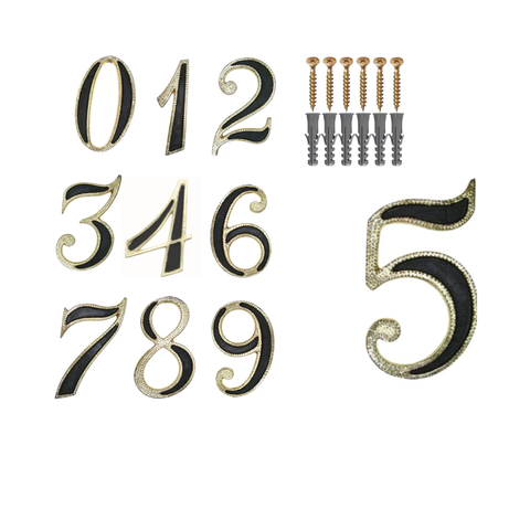 Número residencial, KIT TRÊS PEÇAS, algarismo  (12,5 cm) não amassa não enferruja