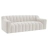 Sofá 2 Lugares Luxo Recepção Escritorio Sala Elegance 200cm Bouclé Branco - 7