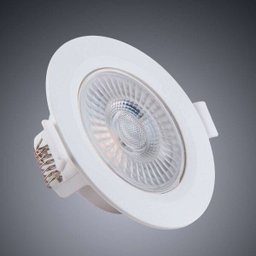 Kit 40 Spot LED 5W 4000K Embutir Pp Redondo Branco Neutro Direcionável - 8