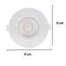 Kit 40 Spot LED 5W 4000K Embutir Pp Redondo Branco Neutro Direcionável - 11