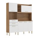 Ver imagem 2 de Kit Cozinha Compacta 06 Portas 02 Gavetas Select Amendola Branco Demóbile