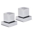 Ver imagem 2 de Acabamento Registro Quadrado Cromo Padrão Deca Kit 2un