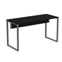 Ver imagem 1 de Mesa Escritório P25 Tub Pandin 170 Cm (larg) X 70 Cm (prof) Tampo Mdp Preto Pé Aço Tubular