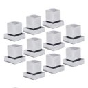 Ver imagem 1 de Acabamento Registro Quadrado Cromo Padrão Deca Kit 10un