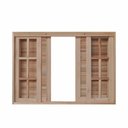 Ver imagem 1 de Veneziana de Correr 6 Folhas Mista Reta 1.20 x 1.00 - Hale