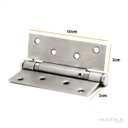 Ver imagem 2 de Dobradiça com Mola 4x3 Inox Polido Kit 3pç