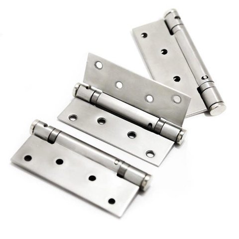 Dobradiça com Mola 4x3 Inox Polido Kit 3pç
