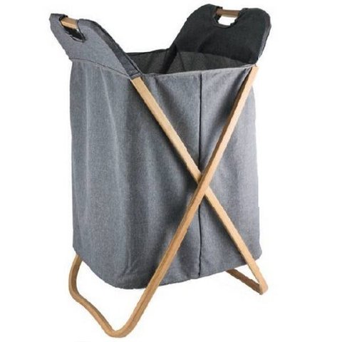 Cesto de Roupa para Lavanderia com Bambu Mimo STYLE BH20405
