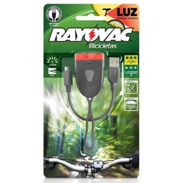 Lanterna Bicicleta Traseira Recaregável - Rayovac - 2