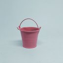 Ver imagem 1 de Mini Balde Colorido Alumínio c/ Alça Decoração Lembrancinha - Balde Alumínio Rosa Claro