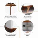 Ver imagem 5 de Rack Bancada Roma 217cm Cedro-Branco para até 60? - Casa D Cedro-Branco
