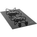 Ver imagem 1 de Cooktop 2 Bocas Vidro Preto à Gás Suggar FG2002AVP