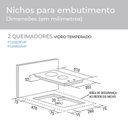 Ver imagem 6 de Cooktop 2 Bocas Vidro Preto à Gás Suggar FG2002AVP