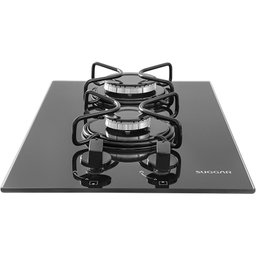 Cooktop 2 Bocas Vidro Preto à Gás Suggar FG2002AVP - 3
