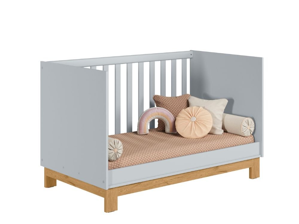 Berco Americano Mini Cama Cinza Q Encanto Slim - 2