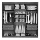 Ver imagem 2 de Guarda Roupa Casal 6 Portas 4 Gavetas 100% Mdf Leblon D'doro:cinamomo Off