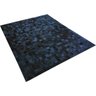 Tapete de Couro Preto Café 1,70x2,20 com Bordas - 2