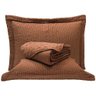 Kit Cobre Leito Colcha Casa Scarpa Anabela King Dupla Face Texturizado Percal 300 Fios 3 Peças - - 1