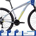 Ver imagem 5 de Bicicleta MTB Caloi Atacama Aro 29 - Susp Dianteira - 19" - 27 Velocidades - Prata