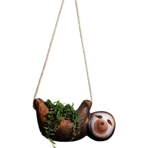 Vaso Bicho Preguiça Grande Pendente