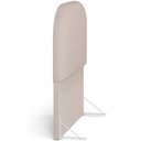 Ver imagem 6 de Cabeceira Cama Box 100cm Orgânica Lanna W01 Linho Bege - Lyam Decor
